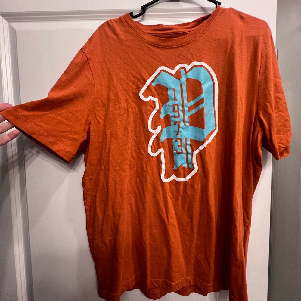 Puma Orange and Blue Men's T-Shirt